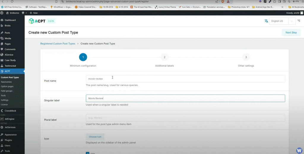 Adding New Custom Post Type Movies